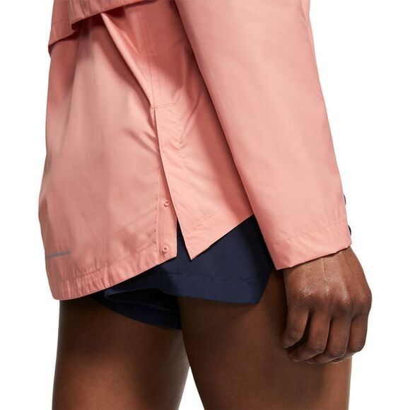 New! NIKE Essential Packable Running Zip Rain Jacket Lightweight Water Repellent - Picture 10 of 10